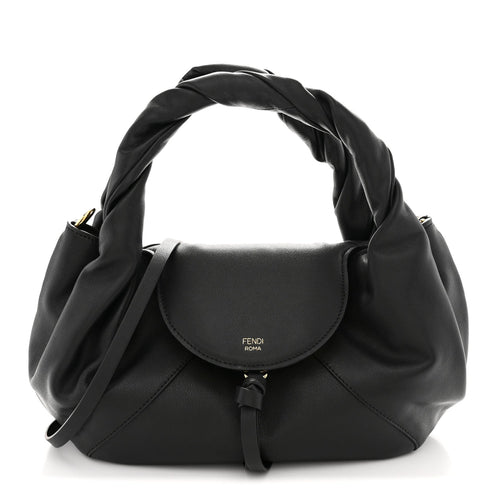 Small Calfskin Handbag - Black