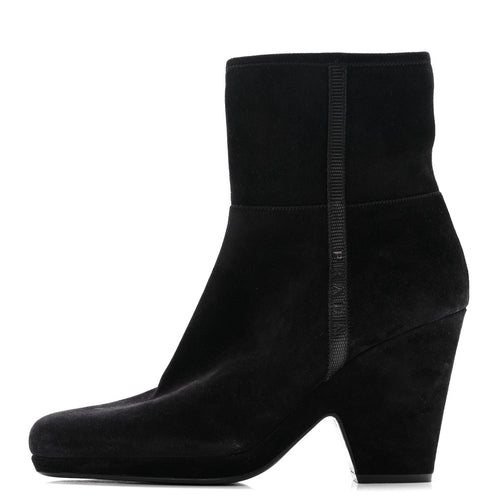 Scamosciato Zip Boots Black