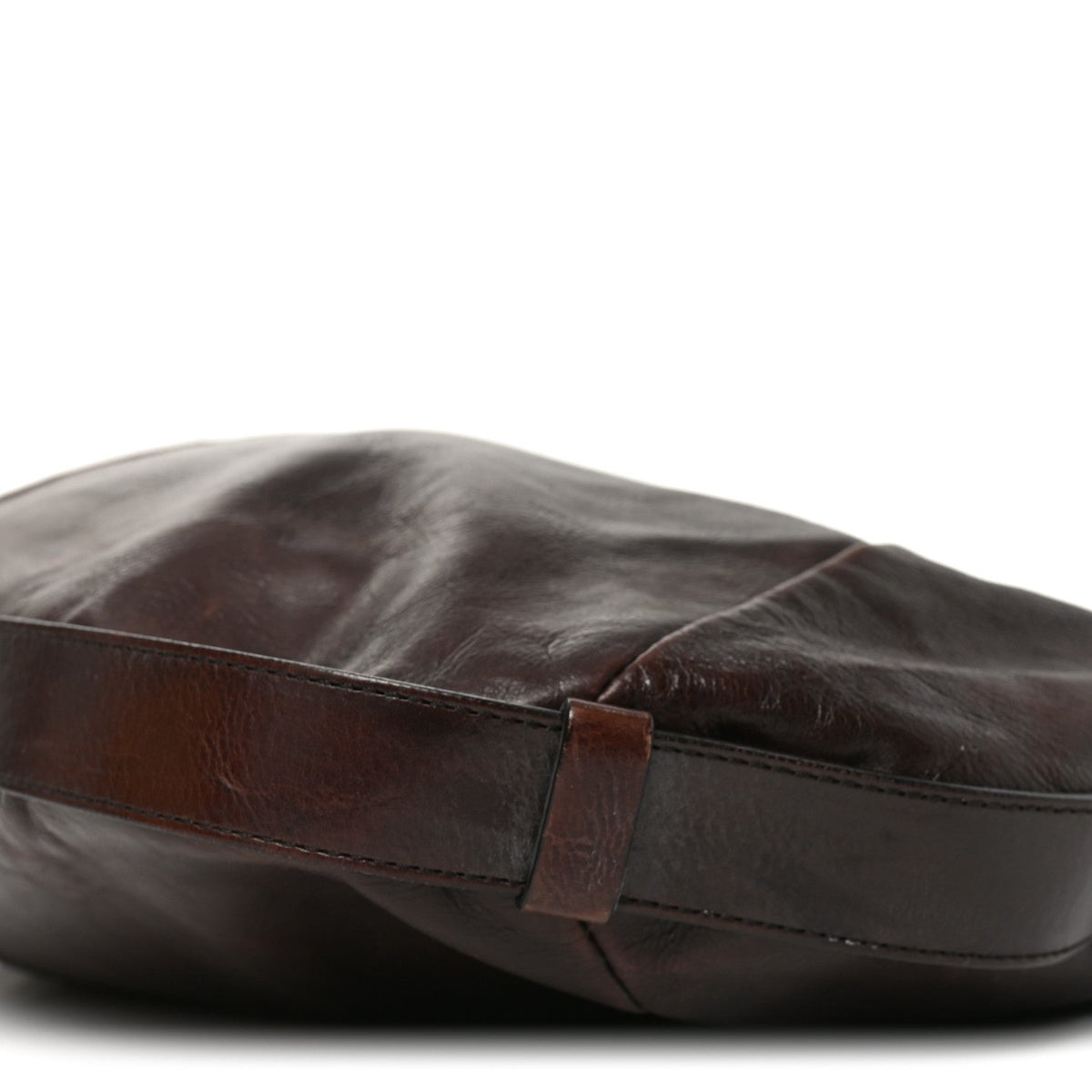 Medium Leather Handbag - Brown