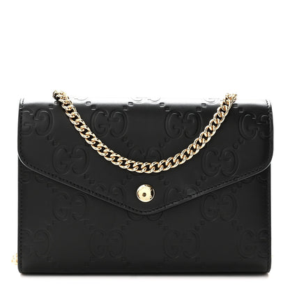 Calfskin Wallet Bag - Black