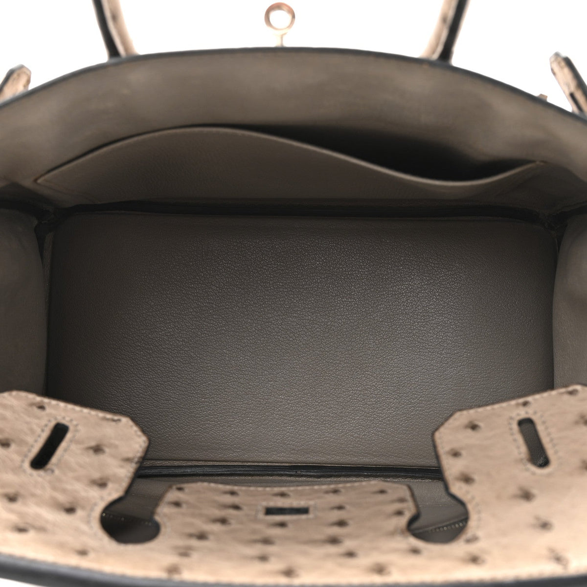Ostrich Birkin 30 Mousse Handbag
