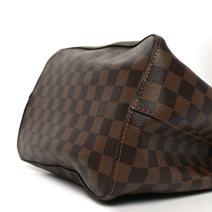 Damier Ebene Neonoe Mm Safran Handbag