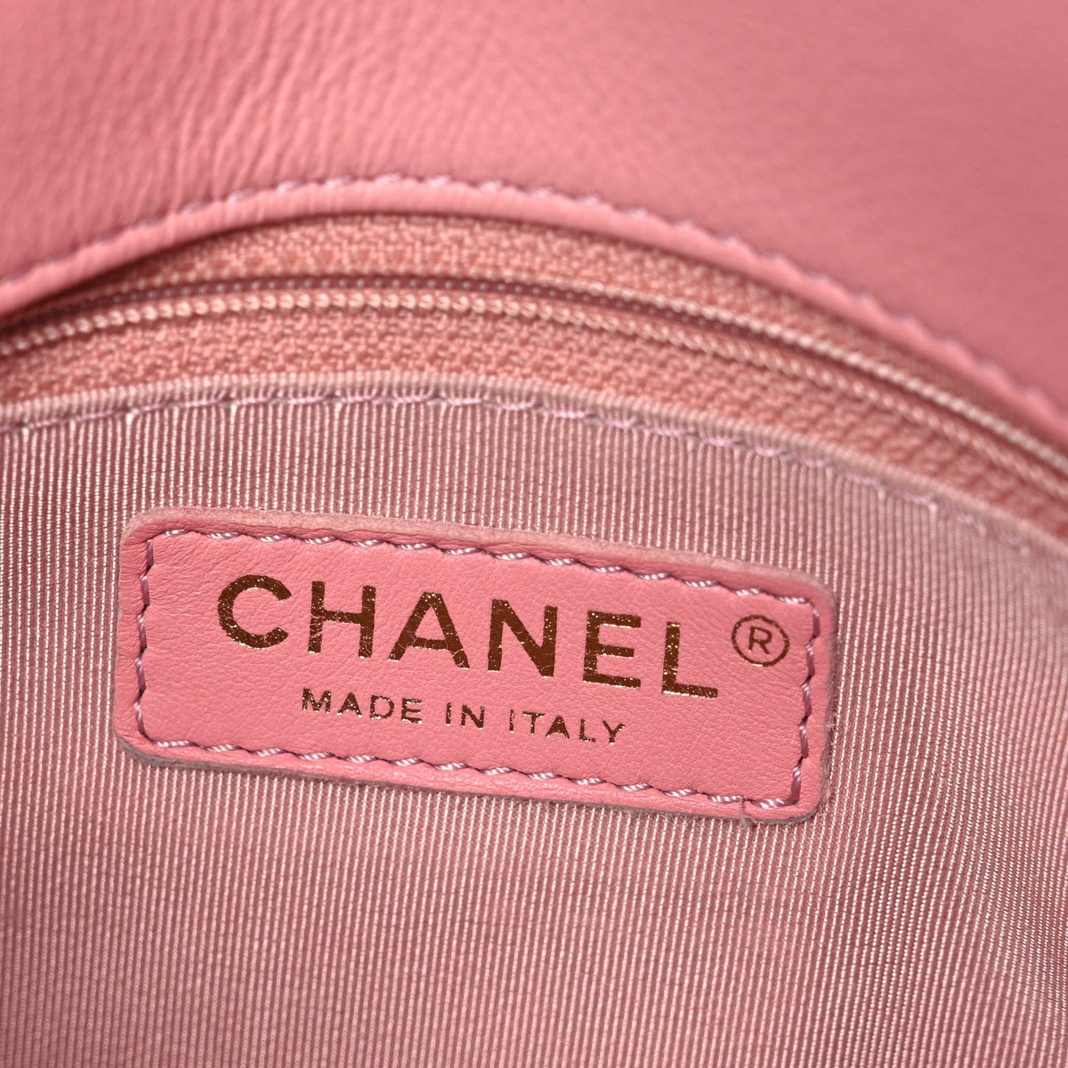 Small Calfskin Flap Shoulder Bag - Pink