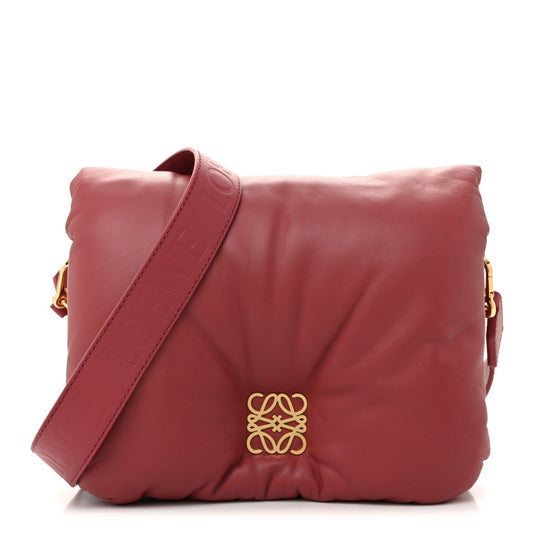 Lambskin Handbag - Plumrose