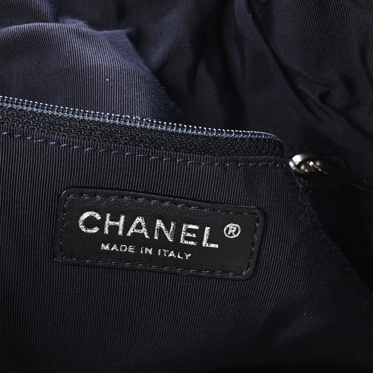 Large Quilted Handbag - Blue