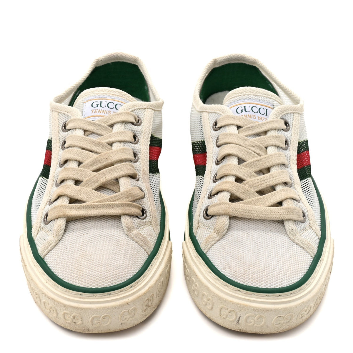 Gucci Mesh Women's Tennis 1977 Sneakers 35.5 Mystic White