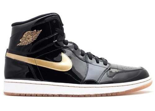 Retro Sneakers in Black/Metallic Gold-White - 555088-019