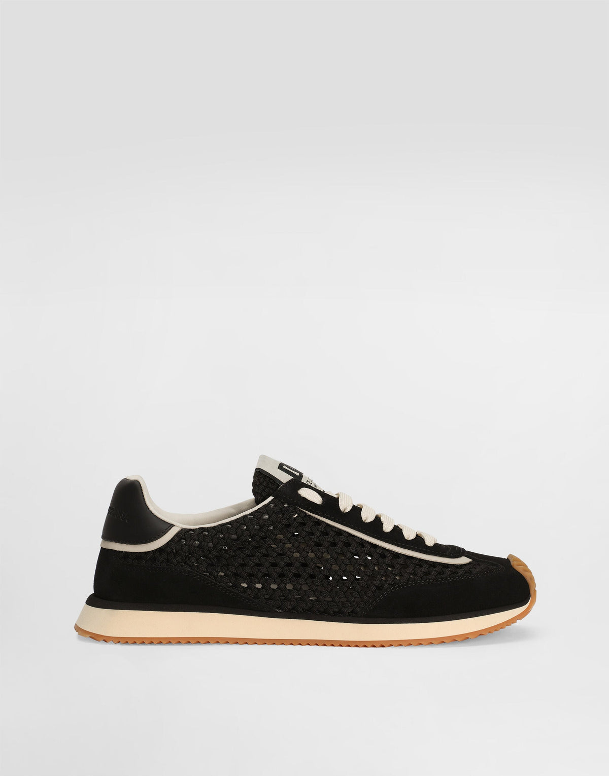 DG Cushion Mixed-Material Italian Sneakers Black For Men