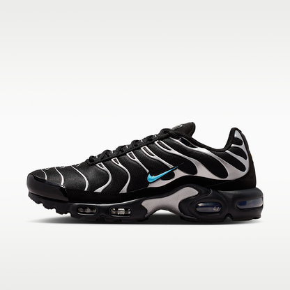 Air Max Plus Premium Shoes For Men, Black/Chrome/Gamma Blue