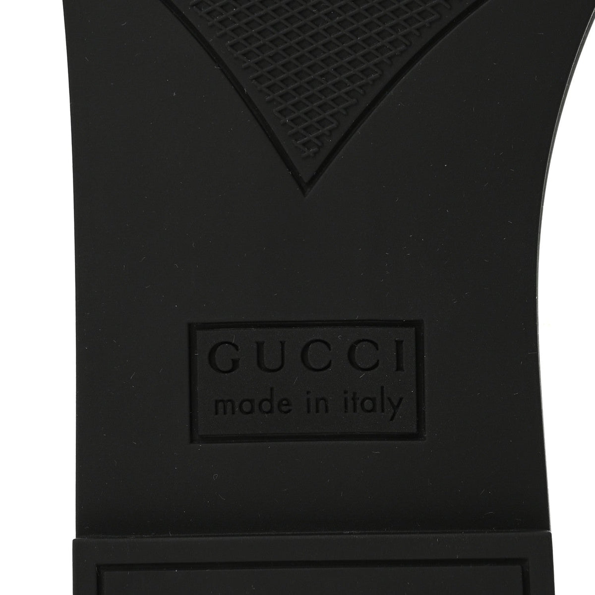 Gucci Rubber Women's Interlocking G Slide Sandals 39 Black