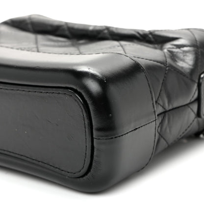 Small Quilted Calfskin Hobo Bag - Black