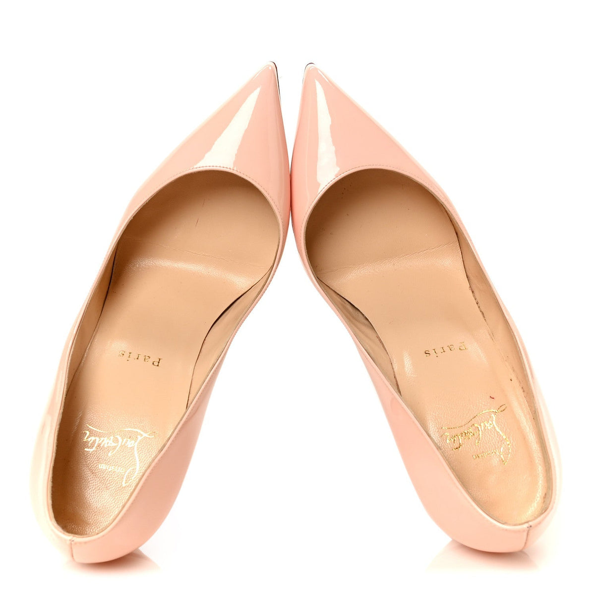 Christian Louboutin Patent Women's Pigalle Follies 100 Pumps 40 Pompadour