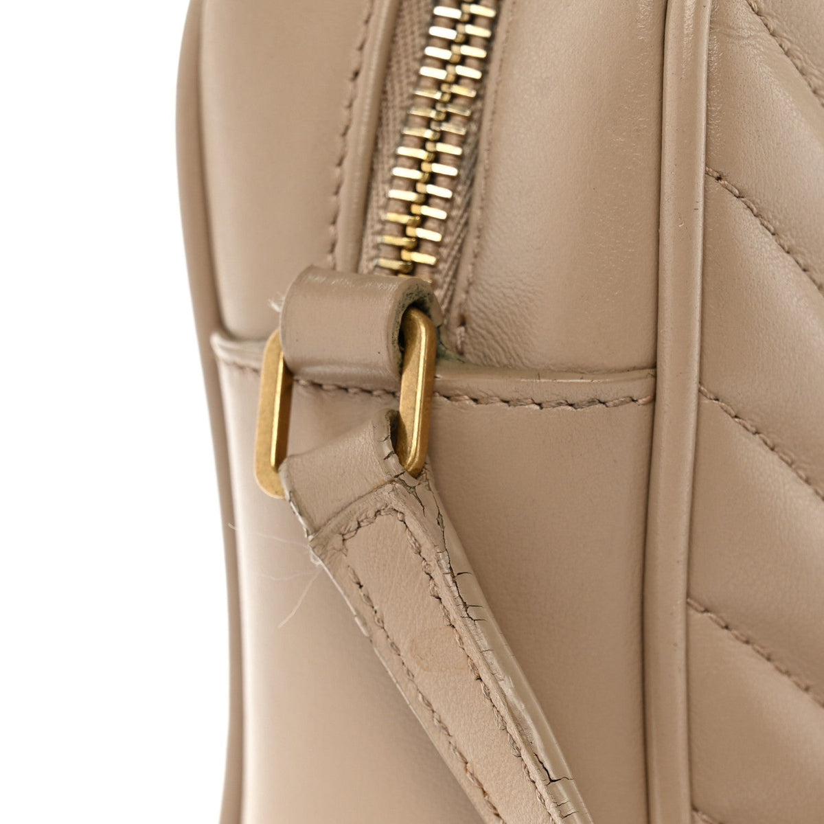 Calfskin Crossbody Bag - Beige