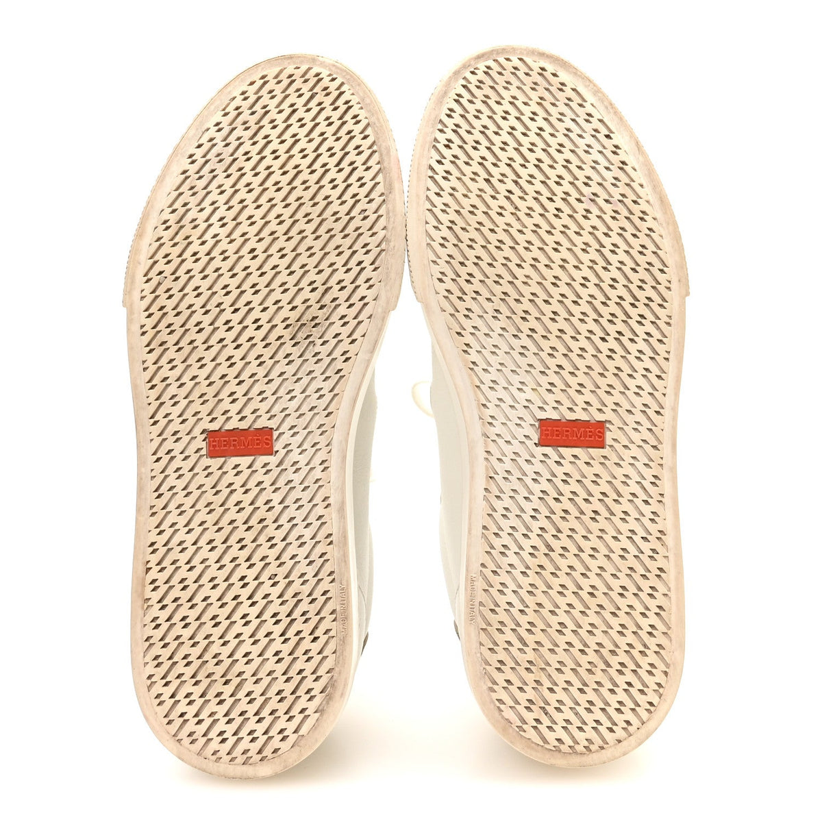 Hermes Calfskin Women's Day Sneakers 40 White