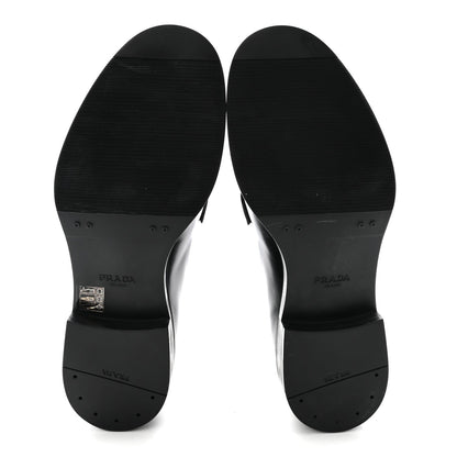 Prada Spazzolato Men's Derby Loafers 7.5 Black