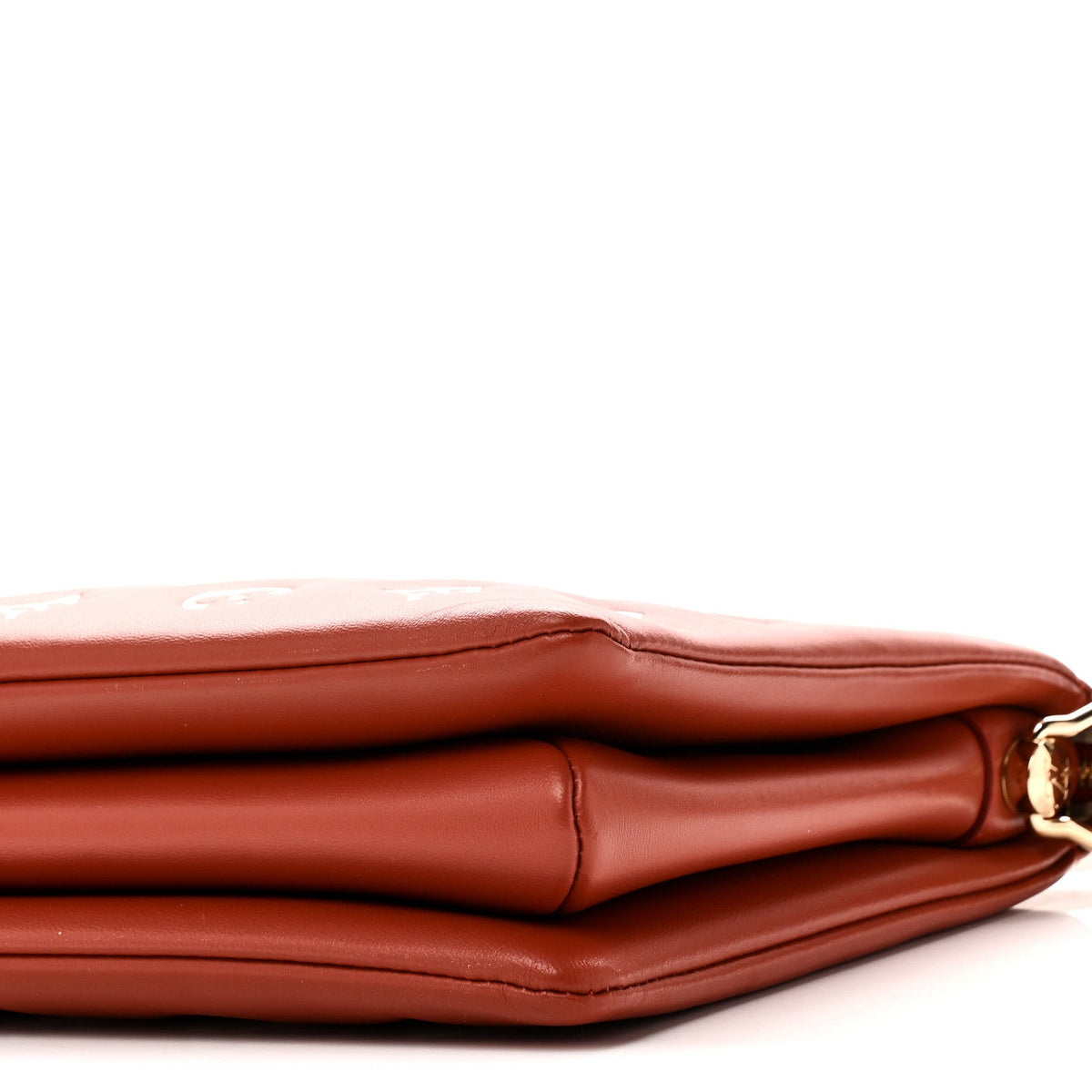 Lambskin Handbag - Brown