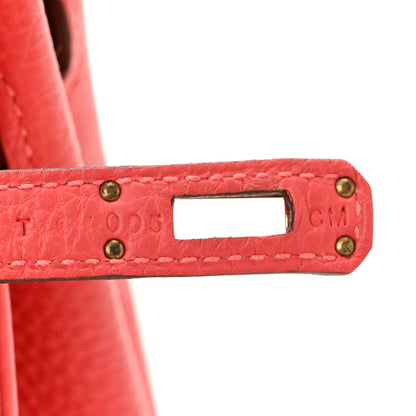 Togo Birkin 25 Rouge Pivoine Handbag