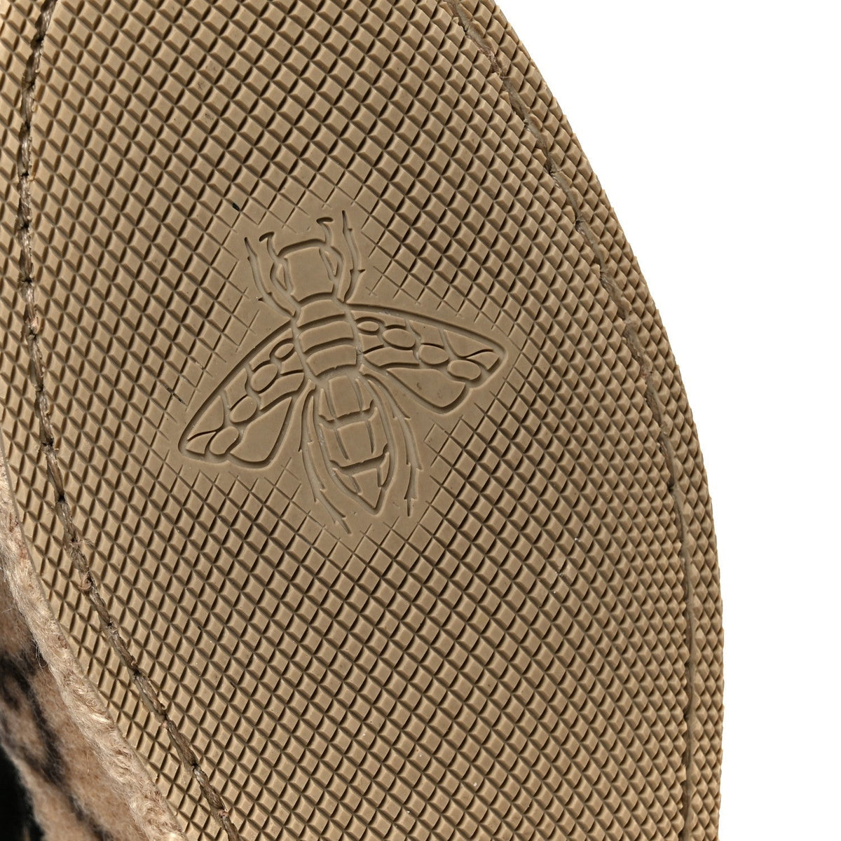 Gucci Wool Women's Fria Horsebit Loafers 35.5 Beige Ebony