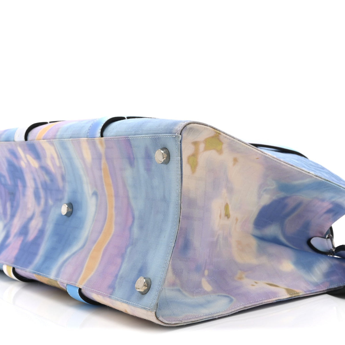 Large Fabric Tote Bag - Light Blue