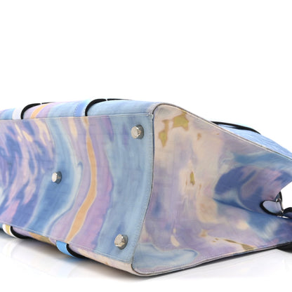 Large Fabric Tote Bag - Light Blue