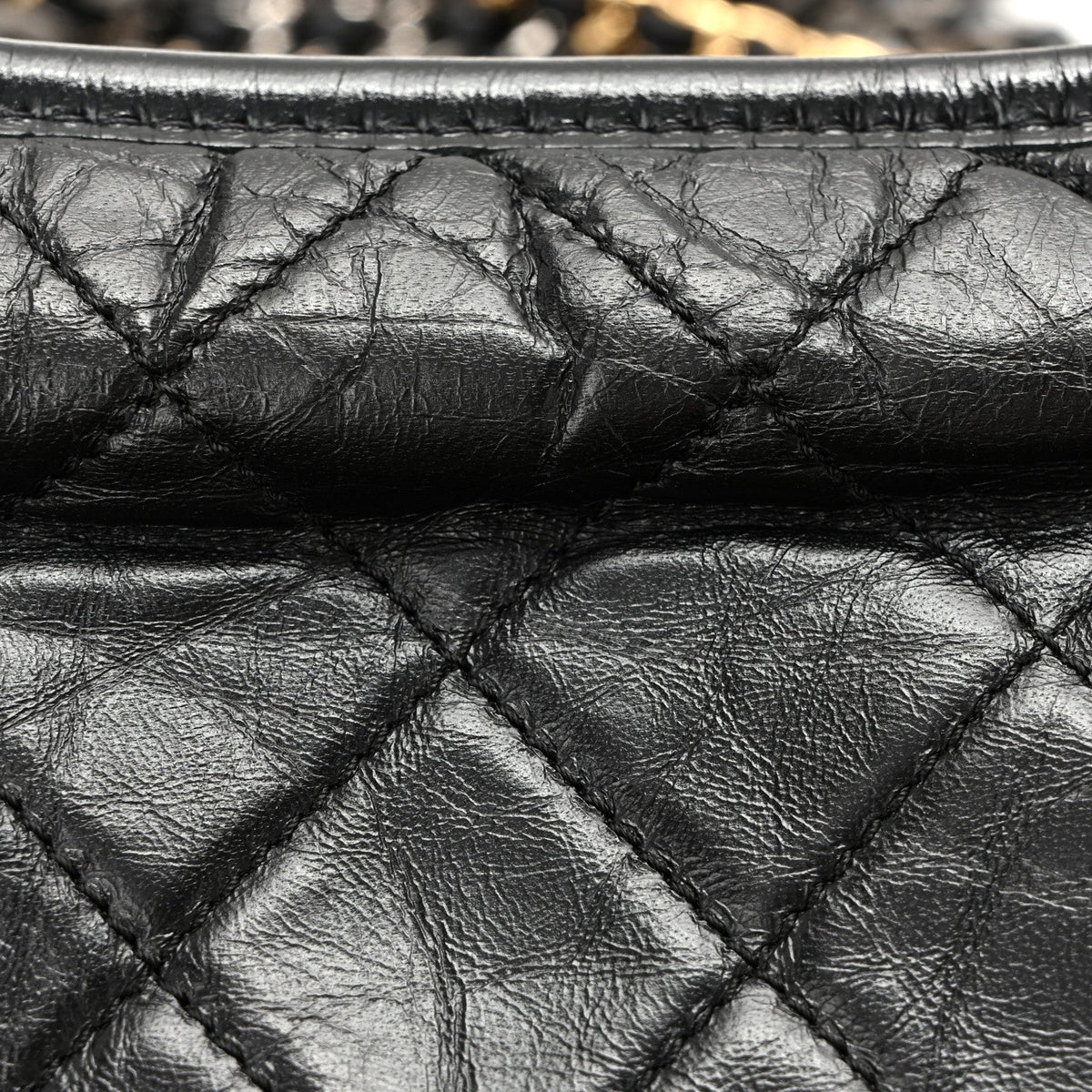 Small Quilted Calfskin Hobo Bag - Black