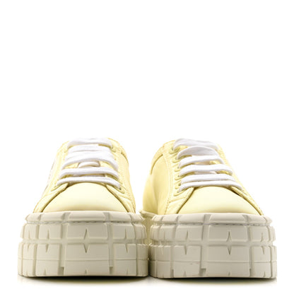 Prada Re-Nylon Women's Logo Double Wheel Sneakers 38 Narciso