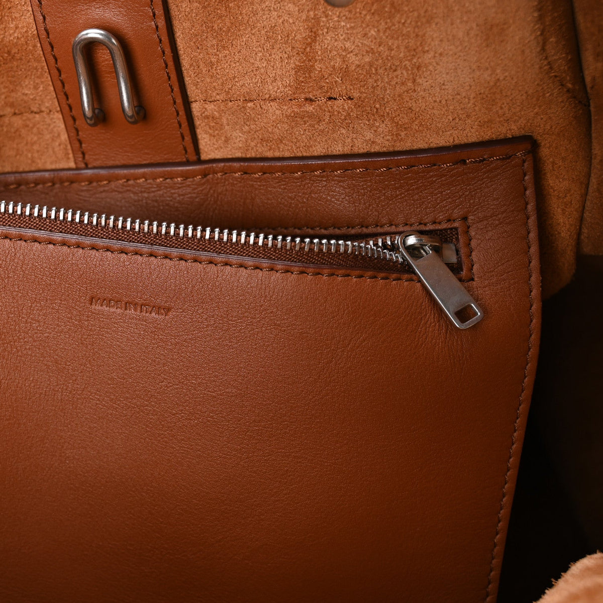Small Calfskin Handbag - Tan