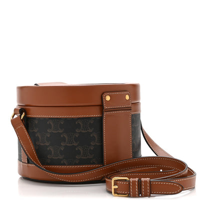 Medium Calfskin Canvas Handbag - Tan