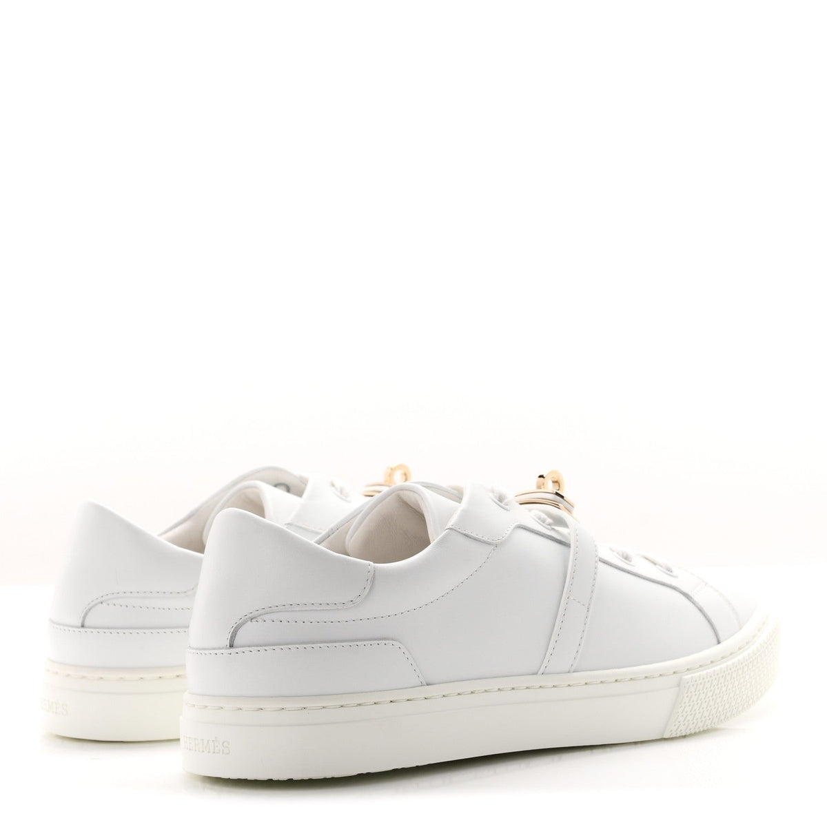 Hermes Calfskin Women's Day Sneakers White