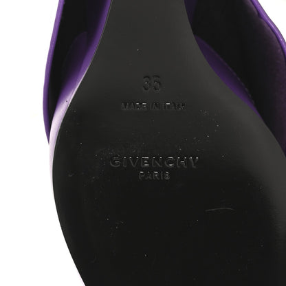 Givenchy Calfskin Women's Shark Lock Ankle Boots 35 Ultraviolet
