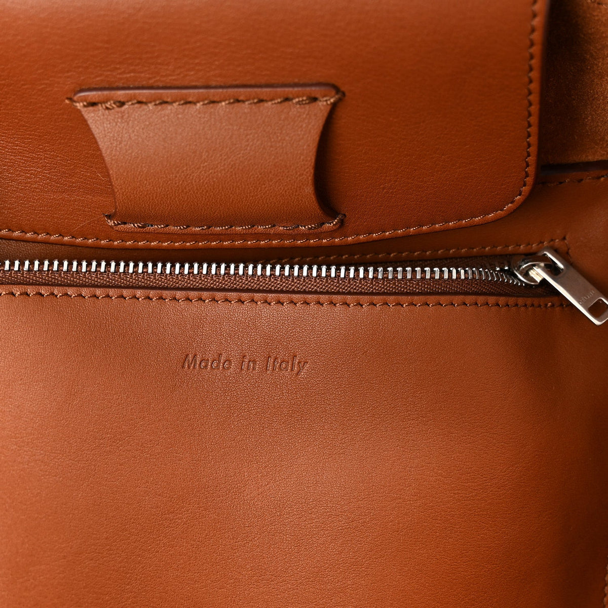 Small Calfskin Handbag - Tan
