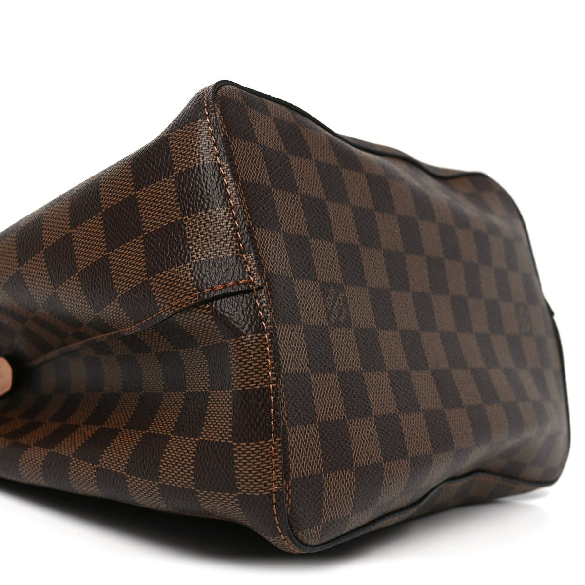 Damier Ebene Neonoe Mm Safran Handbag
