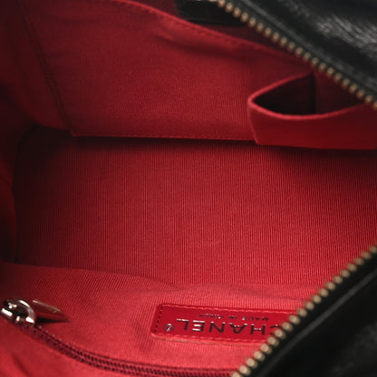 Small Quilted Calfskin Hobo Bag - Black