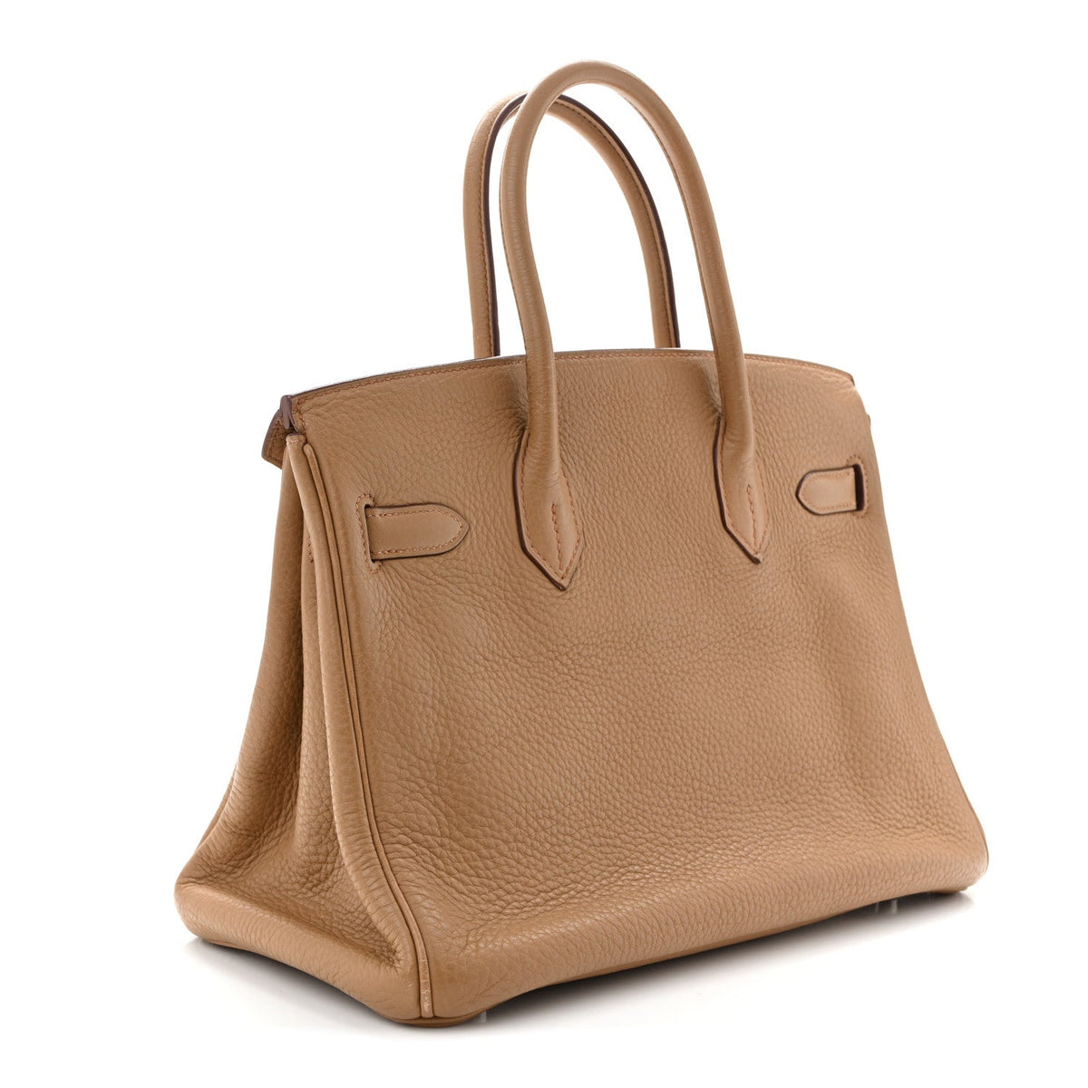 Taurillon Clemence Birkin 30 Biscuit Handbag