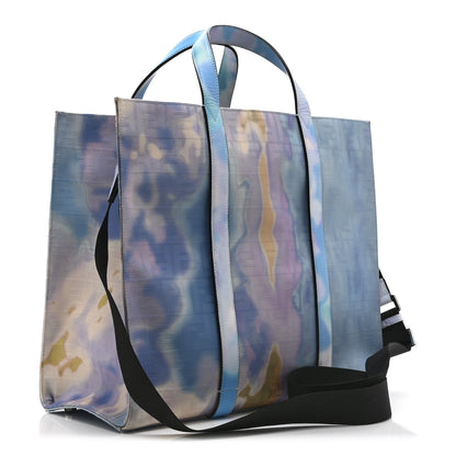 Large Fabric Tote Bag - Light Blue