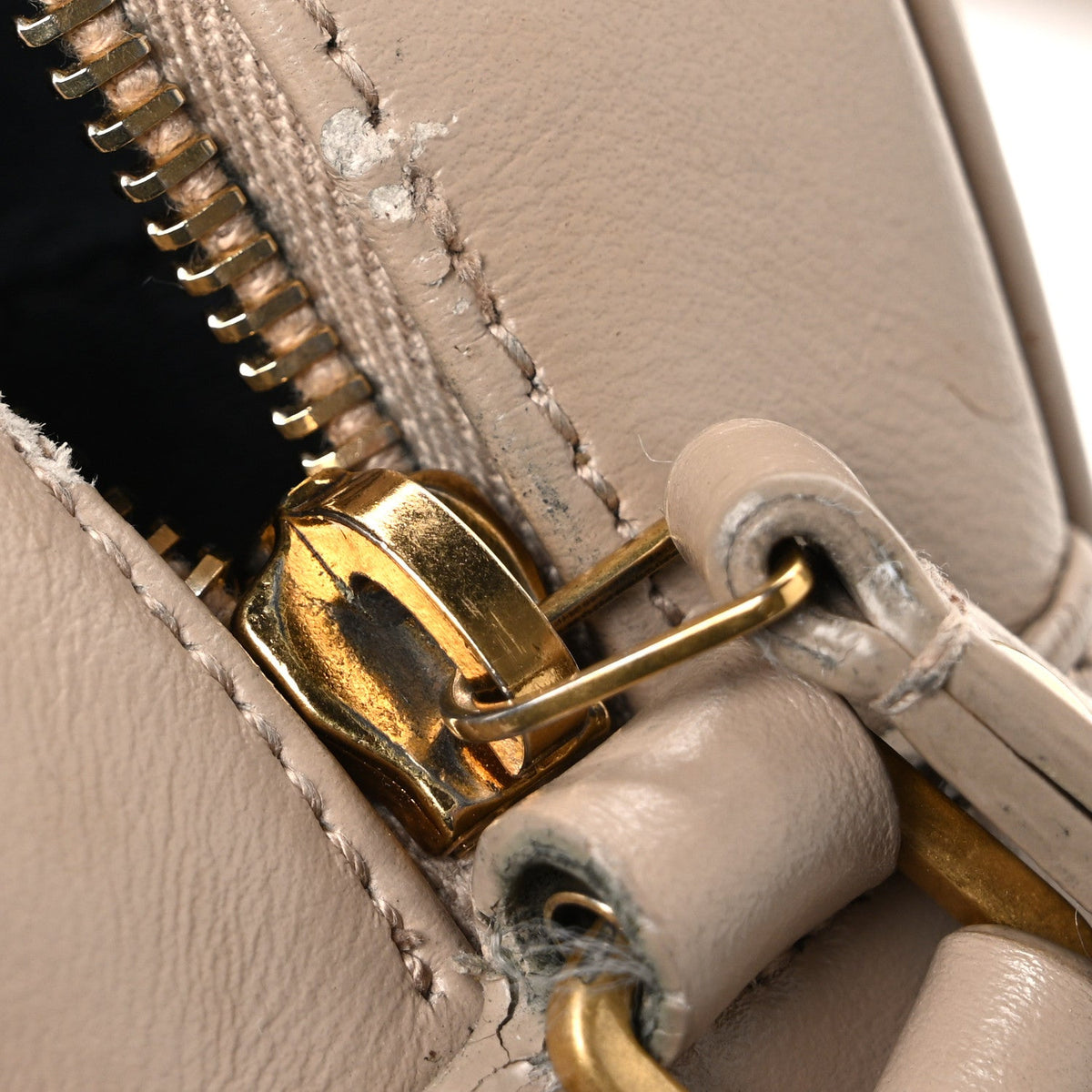 Calfskin Crossbody Bag - Beige