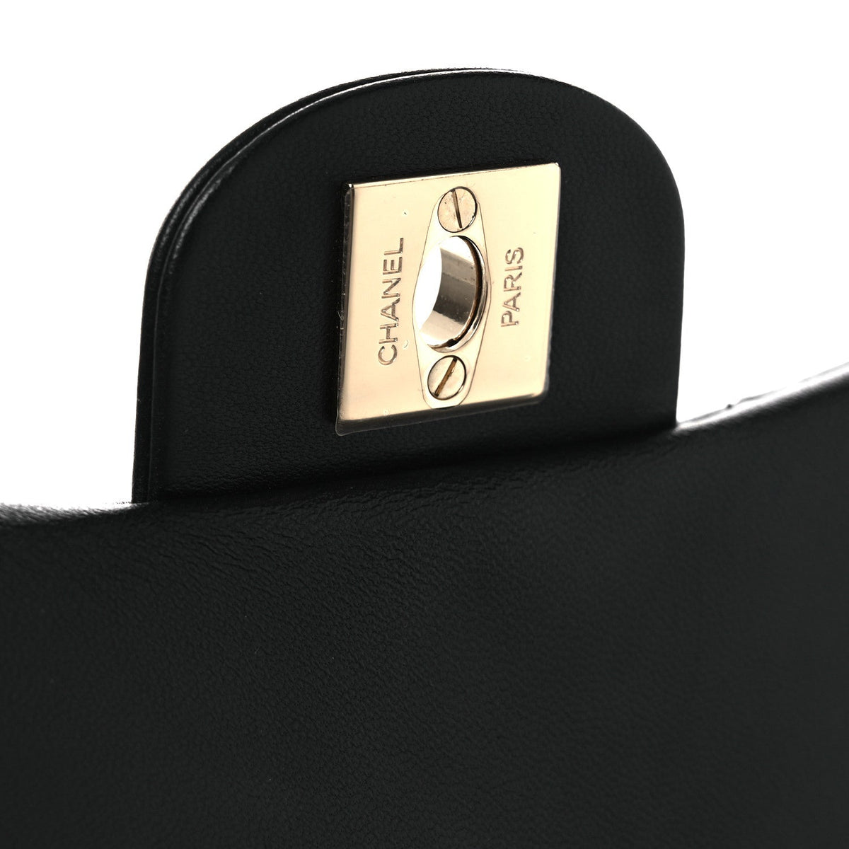 Small Quilted Lambskin Flap Shoulder Bag - Black