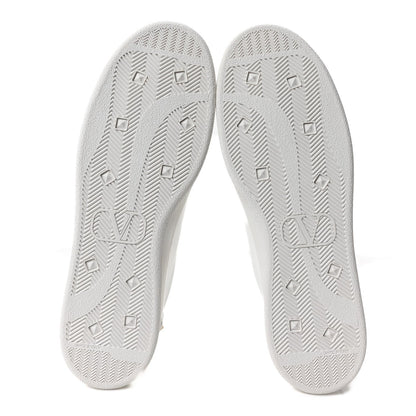 Valentino Garavani Calfskin Men's Backnet Sneakers 46 White