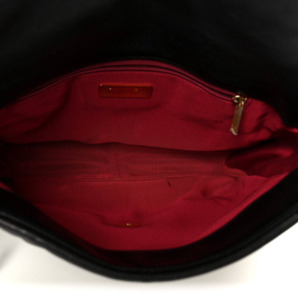 Large Quilted Goatskin Flap Shoulder Bag - Black