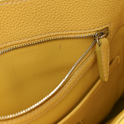 Calfskin Handbag - Yellow