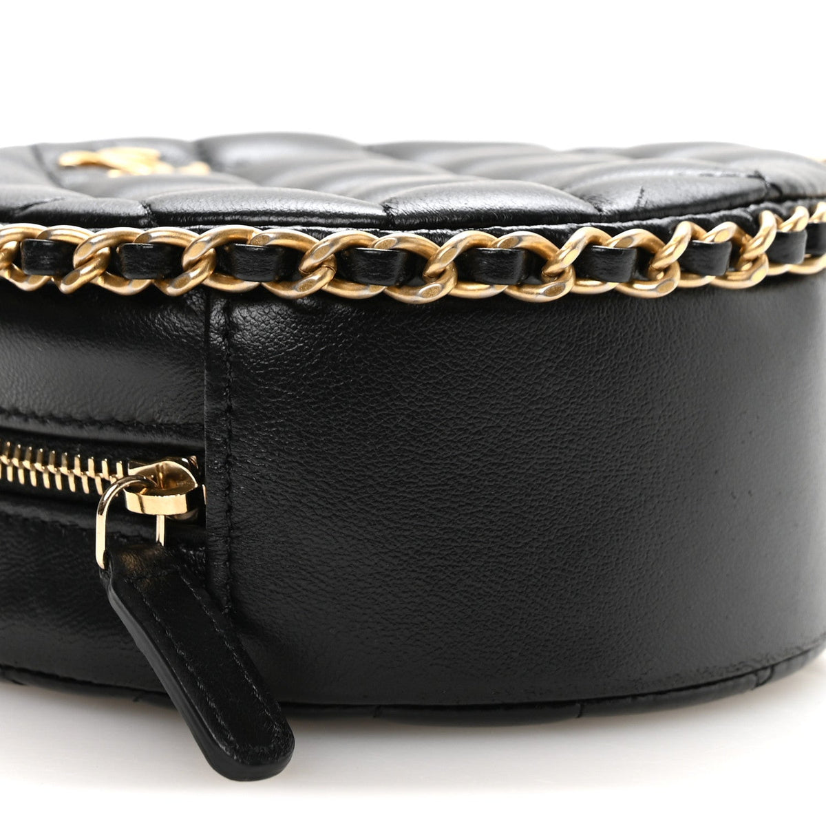 Quilted Lambskin Clutch Bag - Black