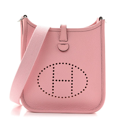 Taurillon Clemence Evelyne Tpm Rose Saku Handbag