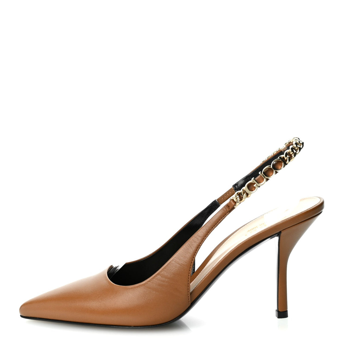 Malaga Kid Nappa Signoria Slingback Pumps Luminous Wood