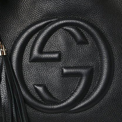 Medium Calfskin Shoulder Bag - Black