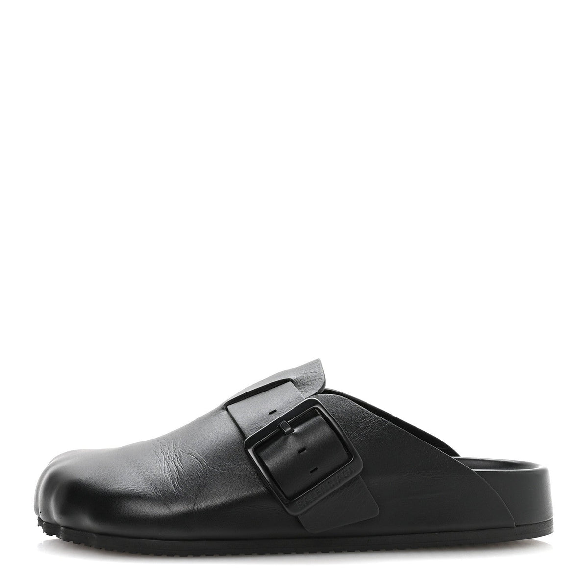 Matte Calfskin Sunday Mules Black