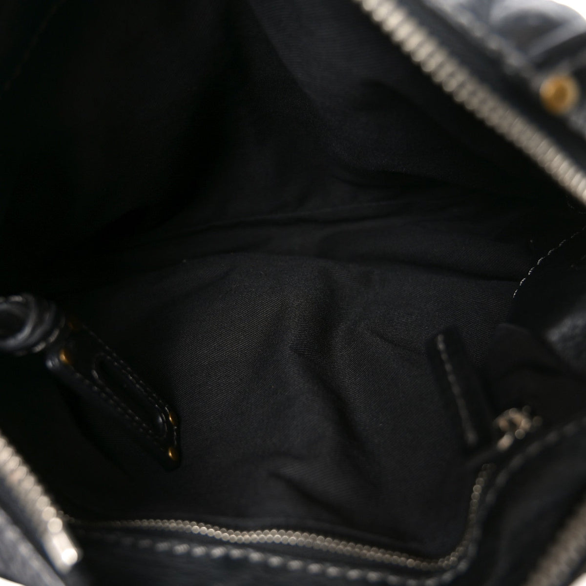 Small Calfskin Shoulder Bag - Black