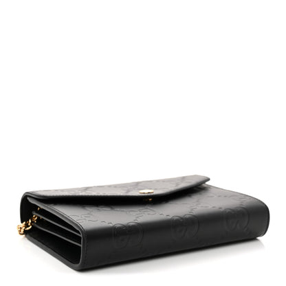 Calfskin Wallet Bag - Black