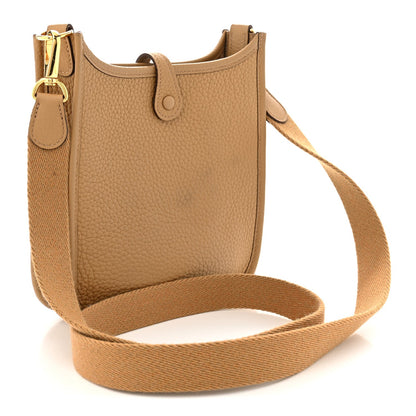 Taurillon Clemence Evelyne Tpm Biscuit Handbag