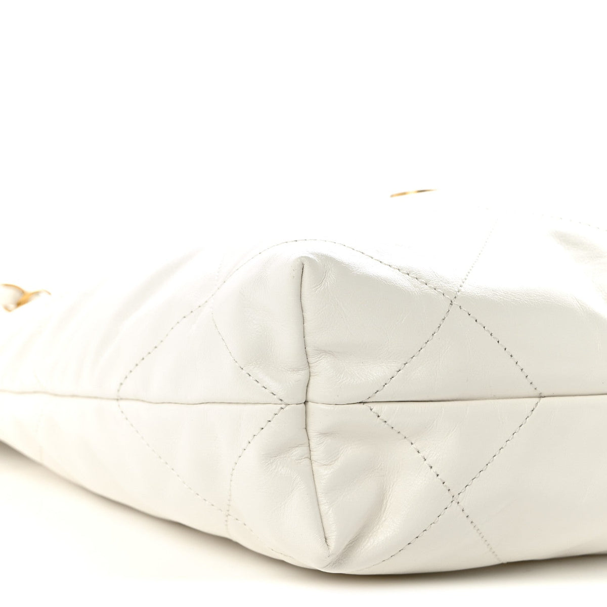 Small Quilted Calfskin Handbag - White