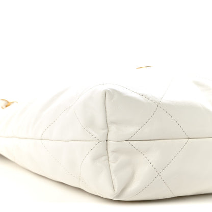 Small Quilted Calfskin Handbag - White